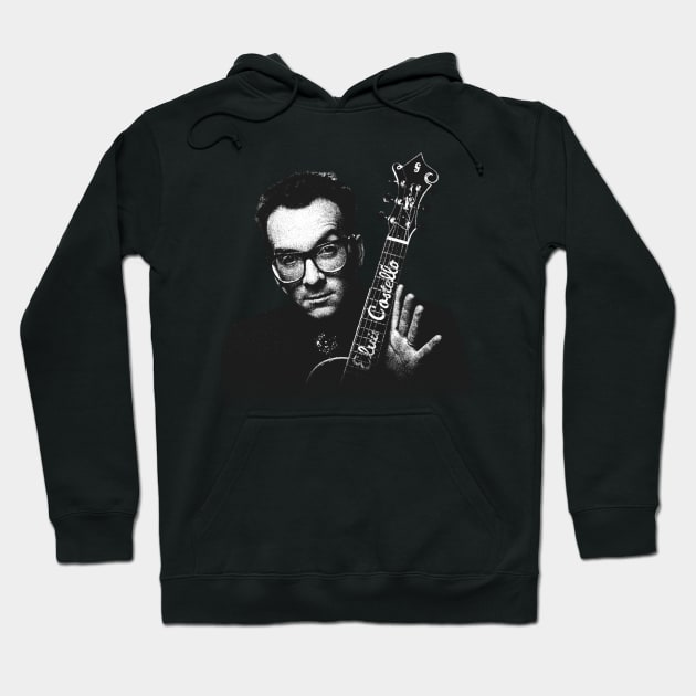 Elvis Costello - Vintage Hoodie by chanda's